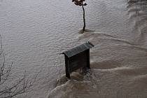 Povodně na Pardubicku a Hradecku, den druhý, 26.12.2023