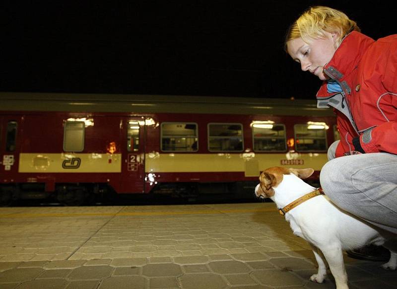 Vlak je potřeba sledovat, co kdyby se rozjel a chtěl závodit..