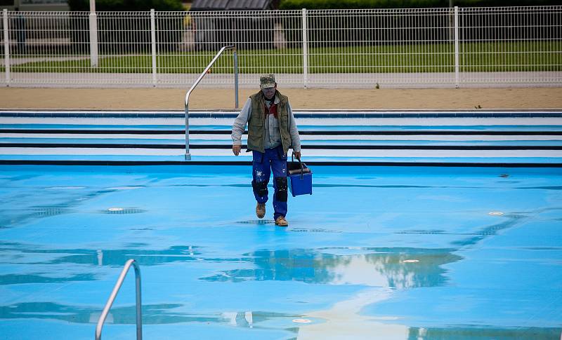 Přípravy na znovuotevření v Aquacentrum Pardubice