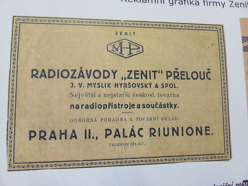 Z výstavy 100 let od zahájení radiotechnické výroby v Přelouči, kterou vloni připravilo Městské muzeum v Přelouči.