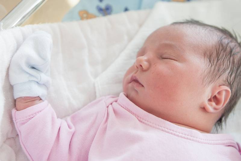 Natálie Kopáčová se narodila 1. září v 10:48 hodin. Měřila 52 centimetrů a vážila 4350 gramů. Maminku Janu u porodu podpořil tatínek Petr a doma v Křičeni čeká ještě devítiletá Karolínka. 