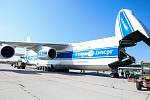 Na pardubickém letišti 1.4. přistál čtvrtý nákladní speciál Antonov An-124-100M Ruslan s dalším nákladem  zdravotnického materiálu a ochranných prostředků.