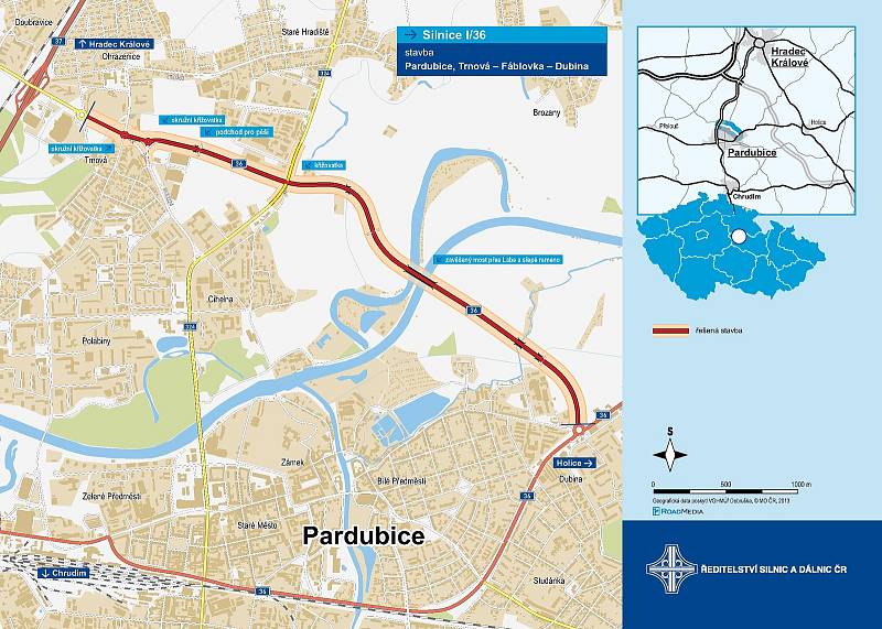 Stavba “I/36 Pardubice, Trnová - Fáblovka - Dubina”, která byla vypsána v režimu D&B