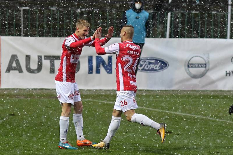 Fotbalová FORTUNA:LIGA: FK Pardubice - FK Mladá Boleslav.