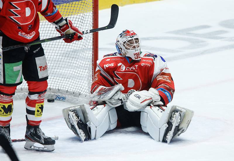 Čtvrtfinále play off hokejové extraligy: HC Dynamo Pardubice - BK Mladá Boleslav.