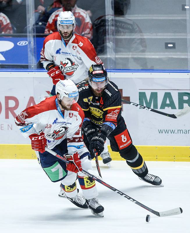 Hokejová extraliga: HC Dynamo Pardubice - HC Verva Litvínov.