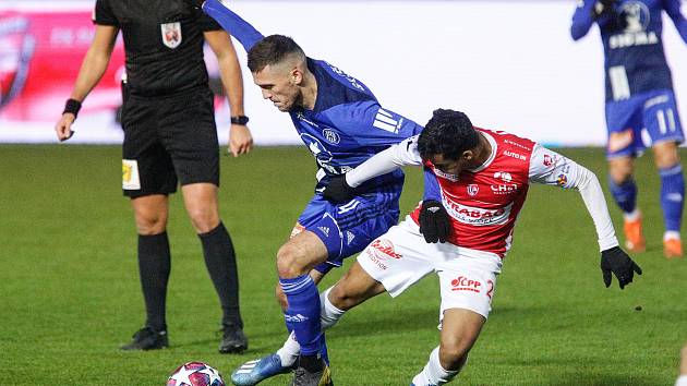 Fotbalová FORTUNA:LIGA: FK Pardubice - SK Sigma Olomouc.