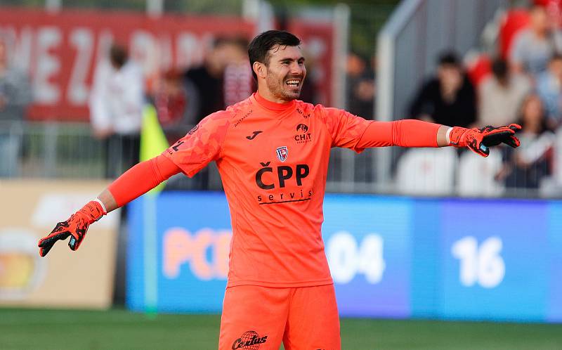 Fobalové utkání Fortuna ligy mezi FK Pardubice a FK Jablonec.