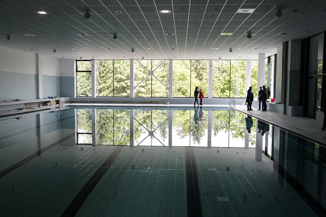 25metrový bazén v pardubickém Aquacentru.