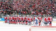 36. kolo hokejové Tipsport extraligy: Hokejisté HC Eaton Pardubice – HC Kometa Brno hráli pod širým nebem.
