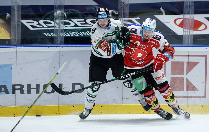Čtvrtfinále play off hokejové extraligy: HC Dynamo Pardubice - BK Mladá Boleslav.