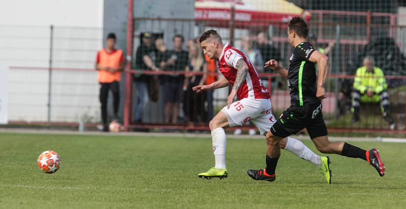 Fotbalová FORTUNA:NÁRODNÍ LIGA: FK Pardubice - FC Hradec Králové.