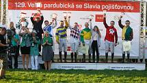 Vítězem 129. Velké pardubické se Slavia pojišťovnou na pardubickém dostihovém závodišti se stal Theophilos s Josefem Bartošem.