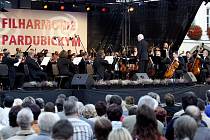 Koncert Komorní filharmonie Pardubice na pardubickém Pernštýnském náměstí