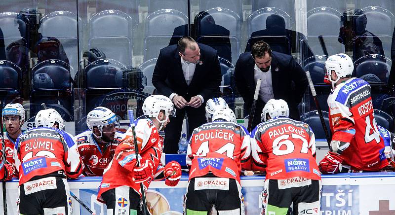 Čtvrtfinále play off hokejové extraligy: HC Dynamo Pardubice - BK Mladá Boleslav.