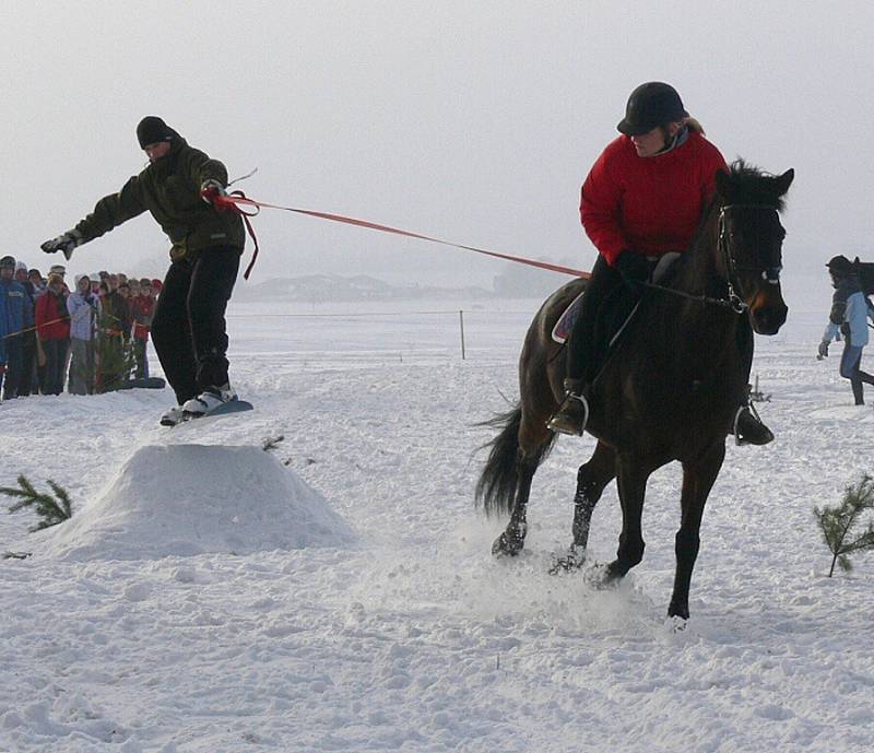 Horseskijöring v Janově u Litomyšle