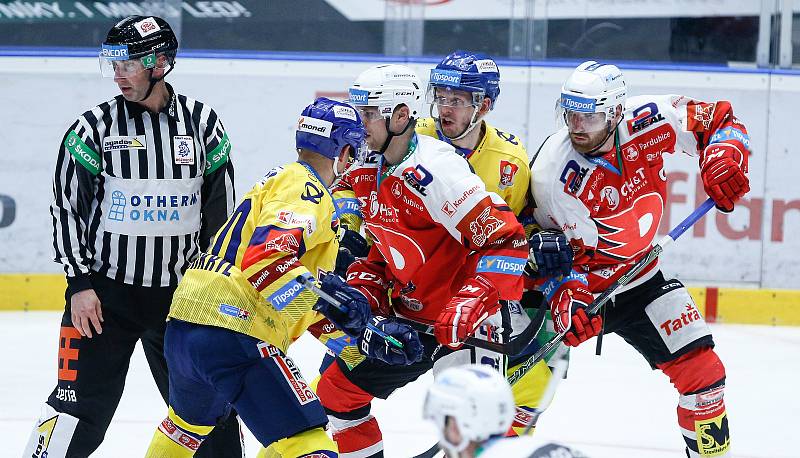 Hokejová extraliga: HC Dynamo Pardubice - Madeta Motor České Budějovice.