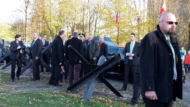 Prezident Miloš Zeman dorazil do pevnostního srubu K-S 14 v Králíkách.