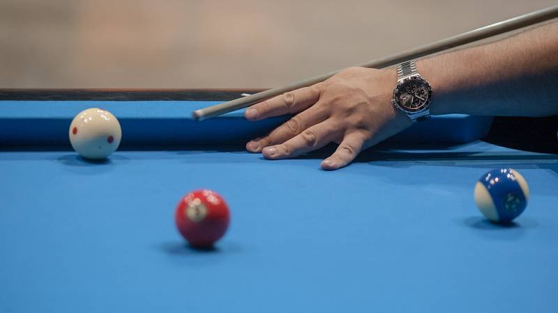 Billiardové mistrovství  v Pardubicích.