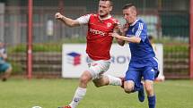 Utkání Fortuna národní ligy Pardubice - Třinec (2:0).