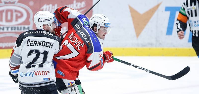 Generali play off Tipsport extraligy - osmifinále: HC Dynamo Pardubice - HC Energie Karlovy Vary.