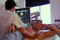 Zbyněk Pospíšil na ultrazvukovém vyšetření srdce