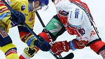 Hokejová extraliga: HC Dynamo Pardubice - Madeta Motor České Budějovice.