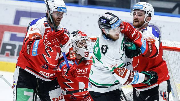 Čtvrtfinále play off hokejové extraligy: HC Dynamo Pardubice - BK Mladá Boleslav.