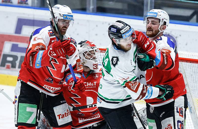 Čtvrtfinále play off hokejové extraligy: HC Dynamo Pardubice - BK Mladá Boleslav.