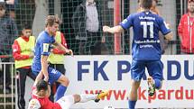 Fotbalová Fortuna národní liga: FK Pardubice -  FC Sellier & Bellot Vlašim.