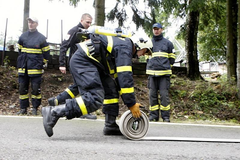 Hasičské mistrovství republiky v TFA na Andrlově chlumu.