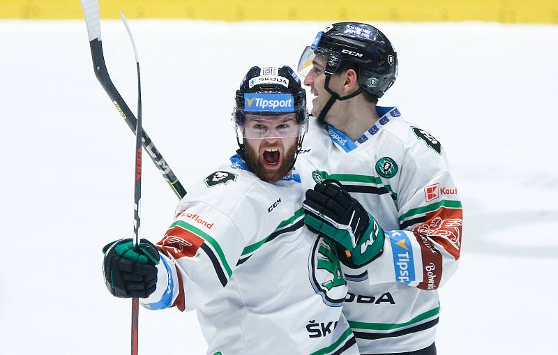 Čtvrtfinále play off hokejové extraligy: HC Dynamo Pardubice - BK Mladá Boleslav.