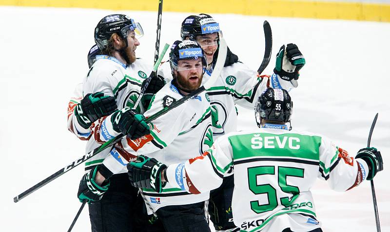 Čtvrtfinále play off hokejové extraligy: HC Dynamo Pardubice - BK Mladá Boleslav.