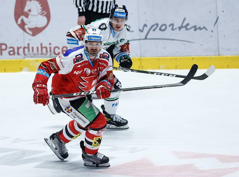 Čtvrtfinále play off hokejové extraligy: HC Dynamo Pardubice - BK Mladá Boleslav.