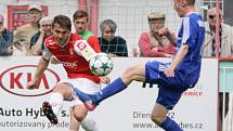 Utkání Fortuna národní ligy Pardubice - Třinec (2:0).