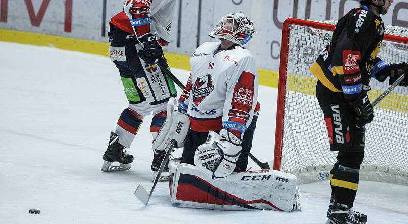 Play out hokejové extraligy: HC Dynamo Pardubice - HC Verva Litvínov.