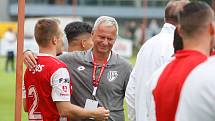 Fotbalová FORTUNA:NÁRODNÍ LIGA: FK Pardubice - FK Slavoj Vyšehrad.