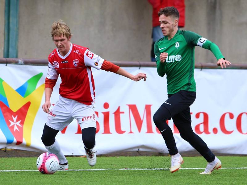 Zimní fotbalová Tipsport liga: FK Jablonec - FK Pardubice.