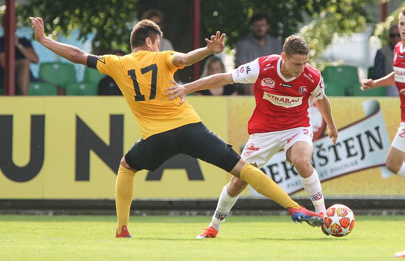 Fotbalová FORTUNA:NÁRODNÍ LIGA: FK Pardubice - FK Baník Sokolov.