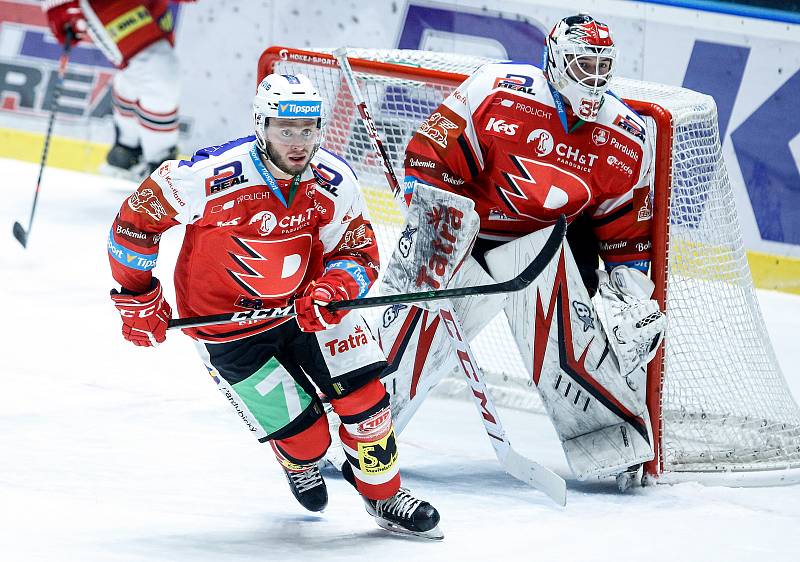 Hokejová extraliga: HC Dynamo Pardubice - HC Olomouc.