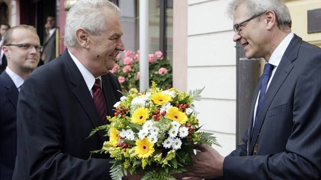 Druhý den prezidentské návštěvy Pardubického kraje. Miloš Zeman navštívil Českou Třebovou.