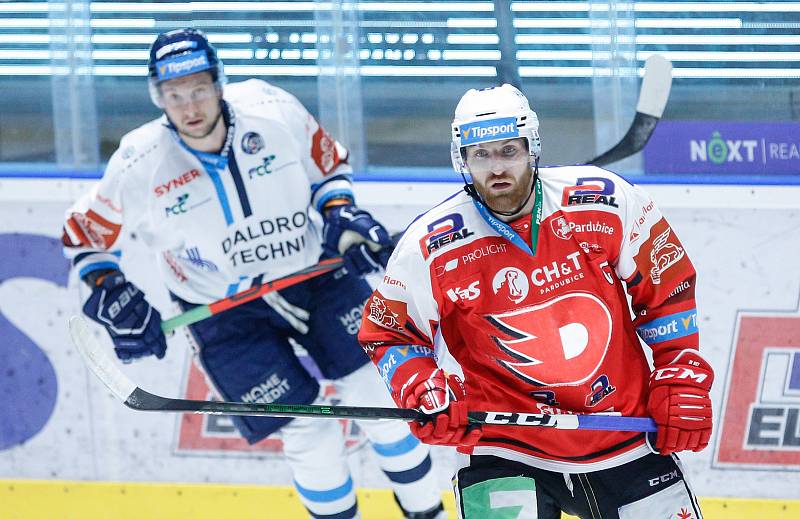 Hokejová extraliga: HC Dynamo Pardubice - Bílí Tygři Liberec.