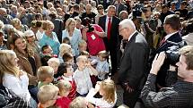 Prezident Václav Klaus navštívil Pardubický kraj - Opatovice nad Labem