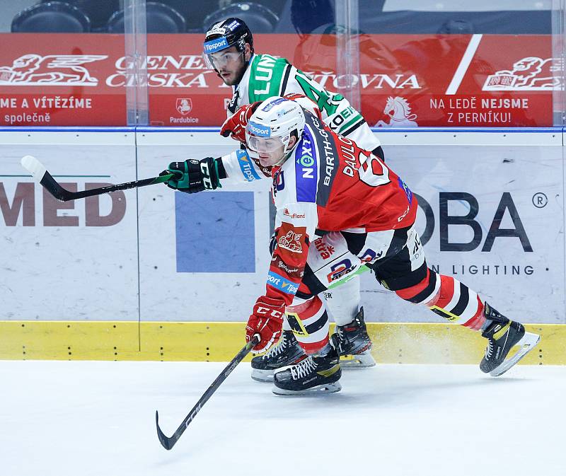 Hokejová extraliga: HC Dynamo Pardubice - BK Mladá Boleslav.