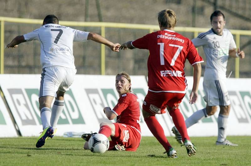 První zápas v druhé lize Pardubicím nevyšel. V Karviné prohrály 1:0