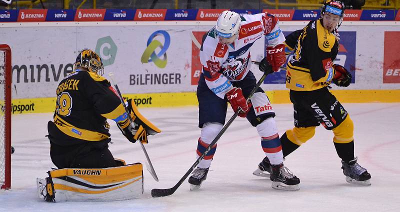 Hokejová extraliga Litvínov - Pardubice.