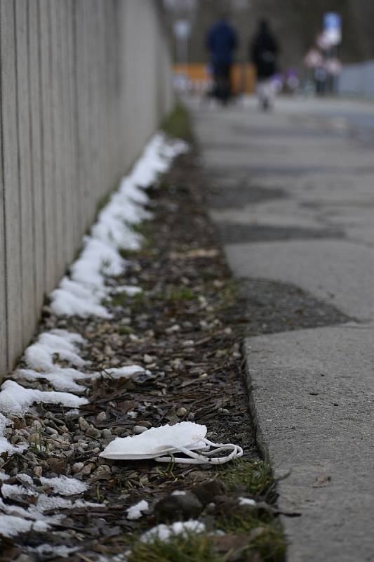 Lidé vyrazili do ulic a parků, aby si nejspíš poslední letošní sníh užili. Během dopoledne ale sněhová vrstva začala pod náporem slunečních paprsků rychle mizet.