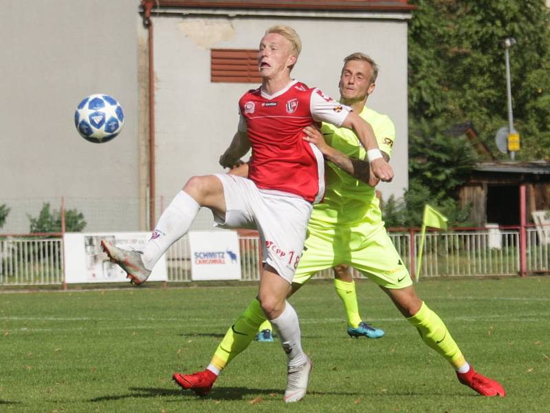 Fotbalová FORTUNA:NÁRODNÍ LIGA: FK Pardubice - FC Zbrojovka Brno.