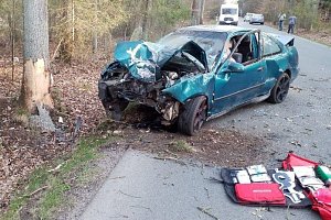 Dopravní nehoda u Horního Jelení