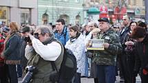 Protivládní demonstrace v Pardubicích podpořilo asi pět set lidí